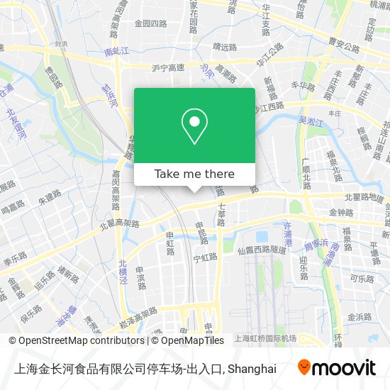 上海金长河食品有限公司停车场-出入口 map