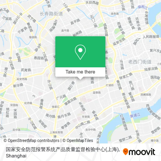 国家安全防范报警系统产品质量监督检验中心(上海) map