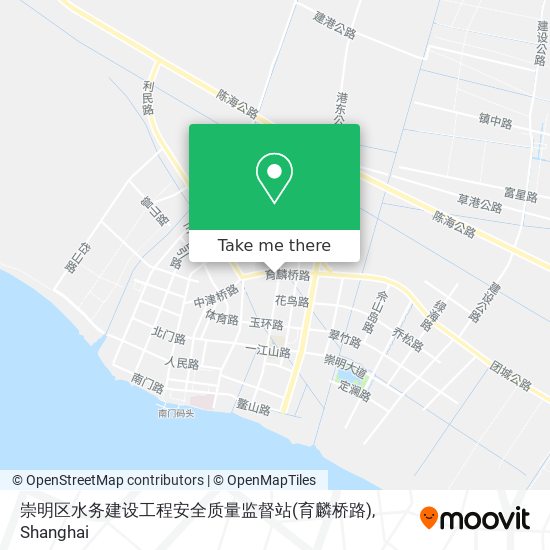 崇明区水务建设工程安全质量监督站(育麟桥路) map