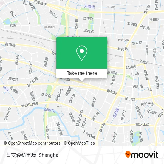 曹安轻纺市场 map