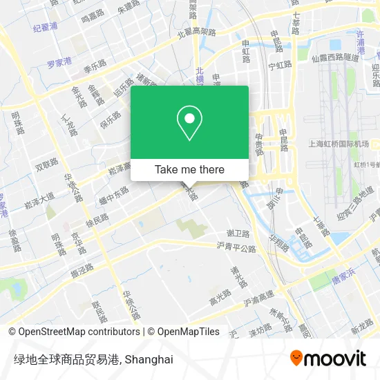 绿地全球商品贸易港 map