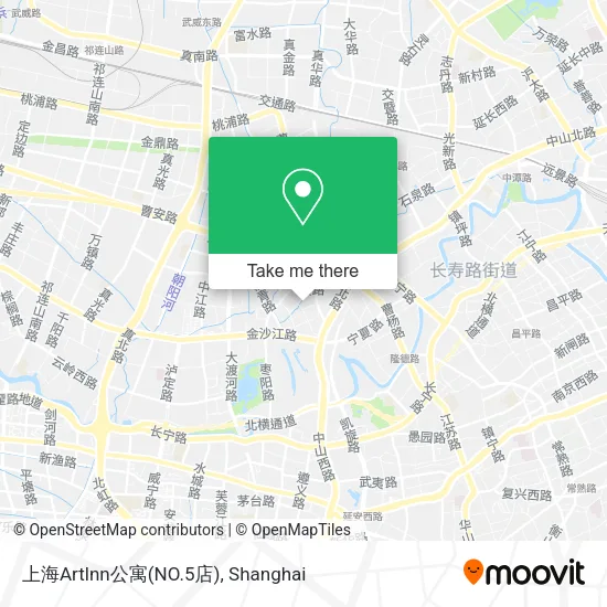 上海Artlnn公寓(NO.5店) map