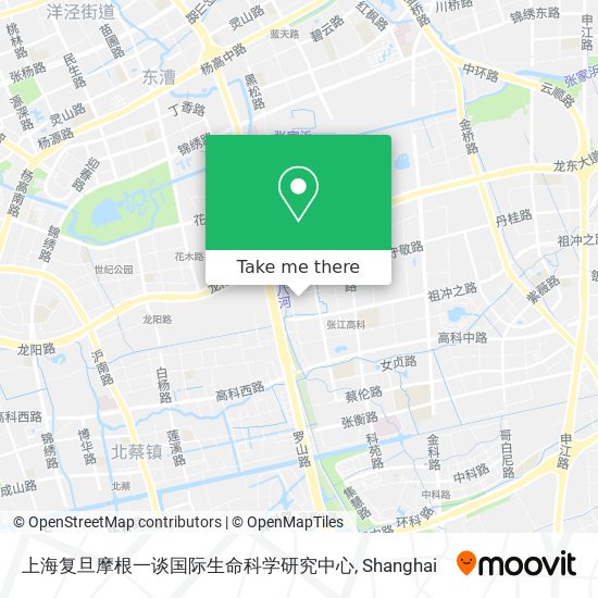 上海复旦摩根一谈国际生命科学研究中心 map