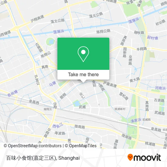 百味小食馆(嘉定三区) map