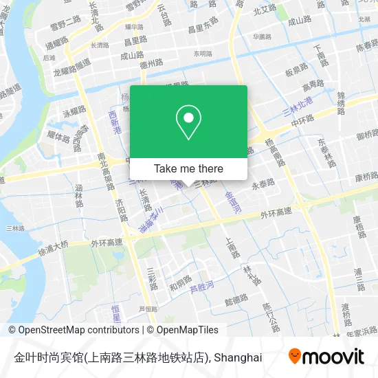 金叶时尚宾馆(上南路三林路地铁站店) map
