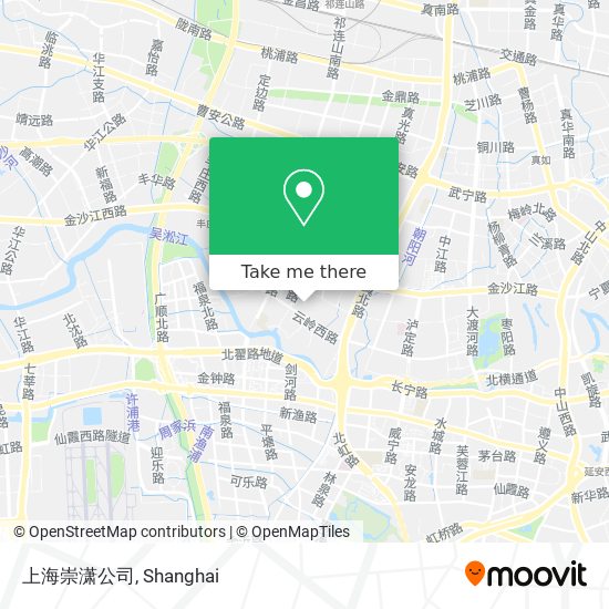 上海崇潇公司 map