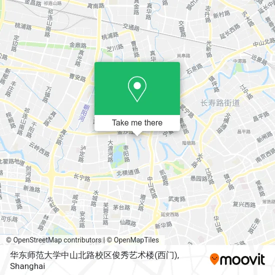 华东师范大学中山北路校区俊秀艺术楼(西门) map