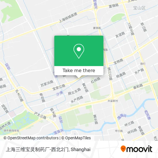 上海三维宝灵制药厂-西北2门 map