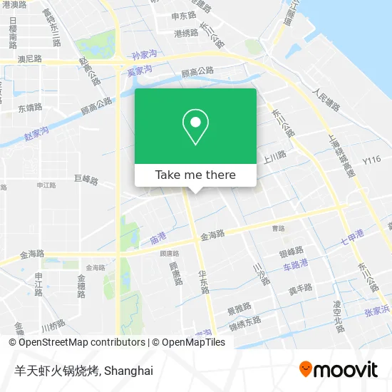 羊天虾火锅烧烤 map