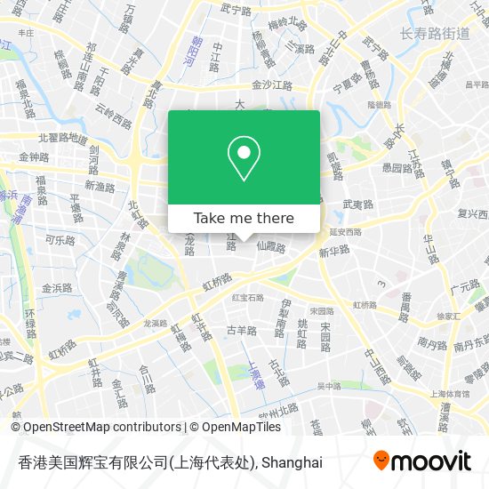 香港美国辉宝有限公司(上海代表处) map