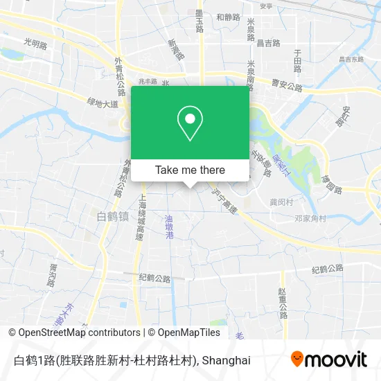 白鹤1路(胜联路胜新村-杜村路杜村) map