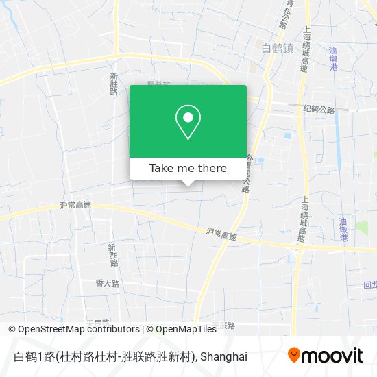 白鹤1路(杜村路杜村-胜联路胜新村) map