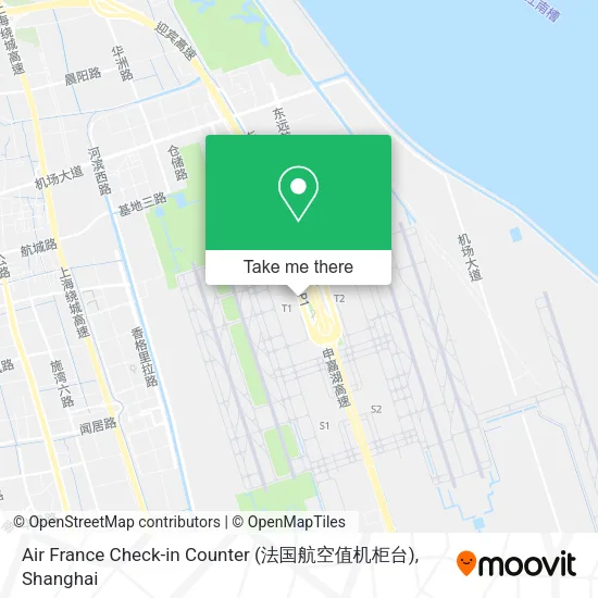 Air France Check-in Counter (法国航空值机柜台) map