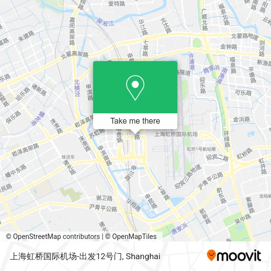 上海虹桥国际机场-出发12号门 map