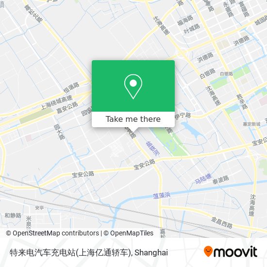 特来电汽车充电站(上海亿通轿车) map