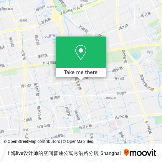 上海live设计师的空间普通公寓秀沿路分店 map