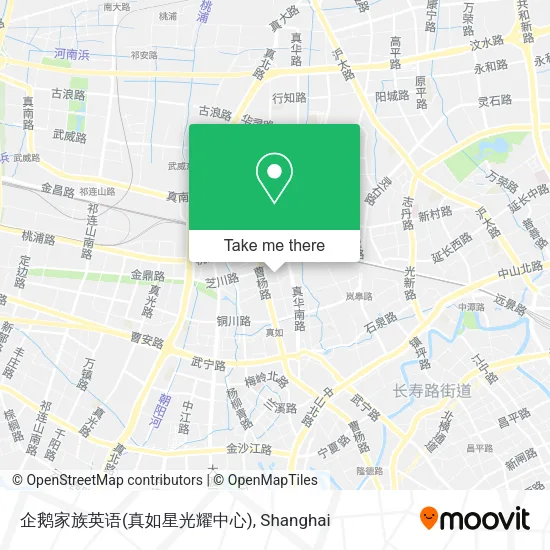 企鹅家族英语(真如星光耀中心) map