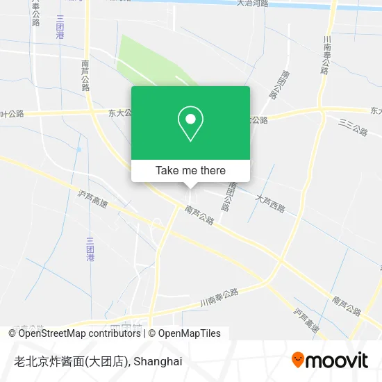 老北京炸酱面(大团店) map