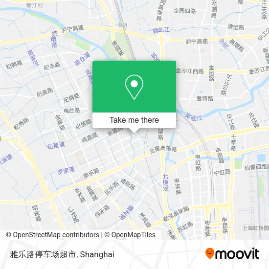 雅乐路停车场超市 map