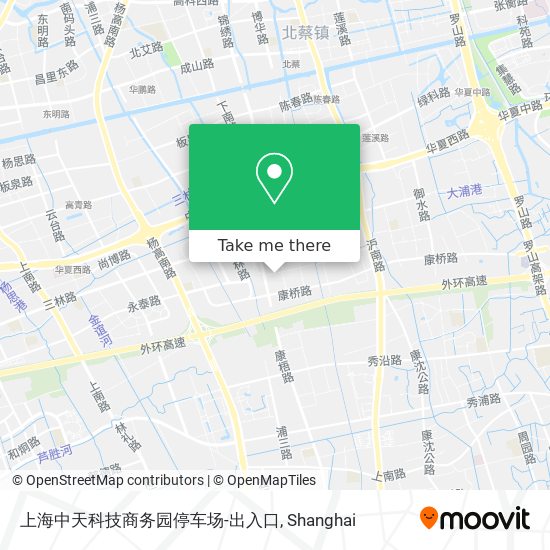 上海中天科技商务园停车场-出入口 map