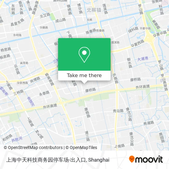 上海中天科技商务园停车场-出入口 map