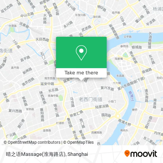 晴之语Massage(淮海路店) map