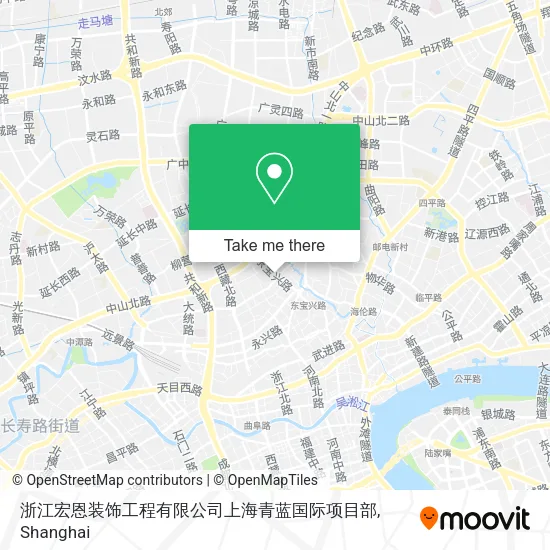 浙江宏恩装饰工程有限公司上海青蓝国际项目部 map