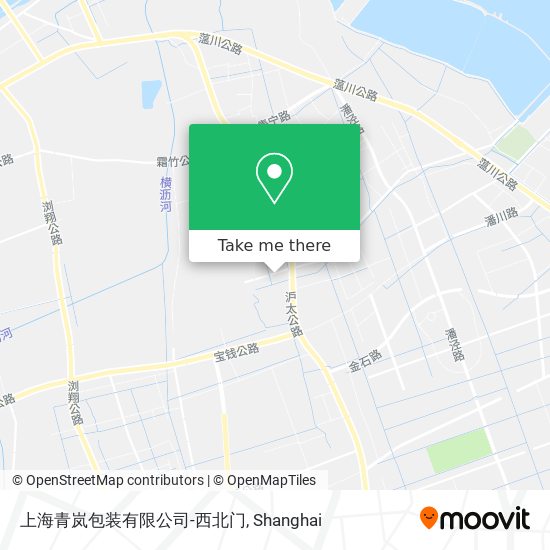 上海青岚包装有限公司-西北门 map