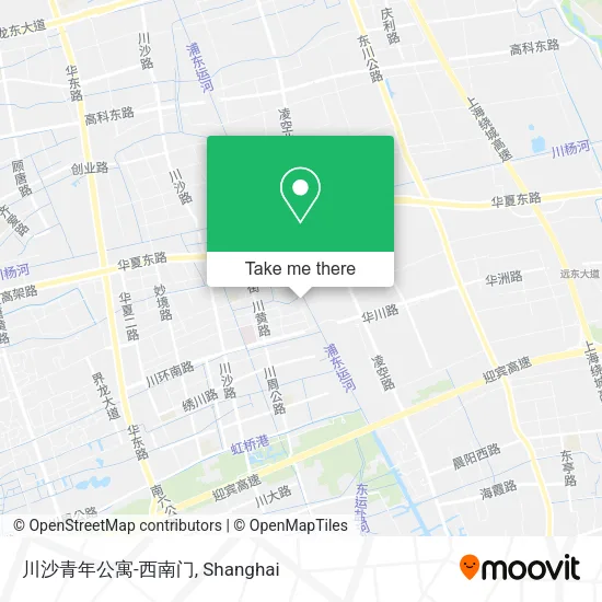 川沙青年公寓-西南门 map