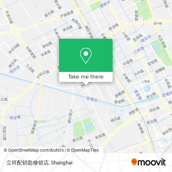 立祥配钥匙修锁店 map