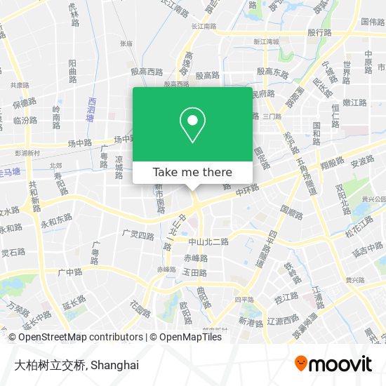 大柏树立交桥 map