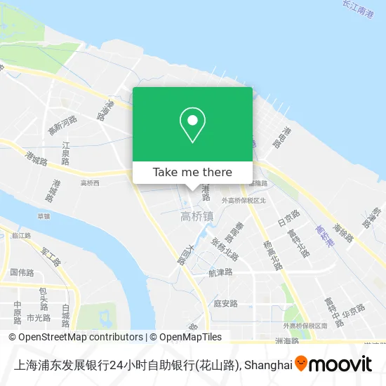 上海浦东发展银行24小时自助银行(花山路) map