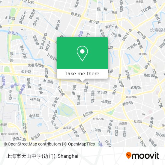 上海市天山中学(边门) map