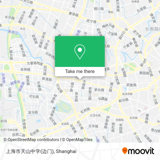 上海市天山中学(边门) map