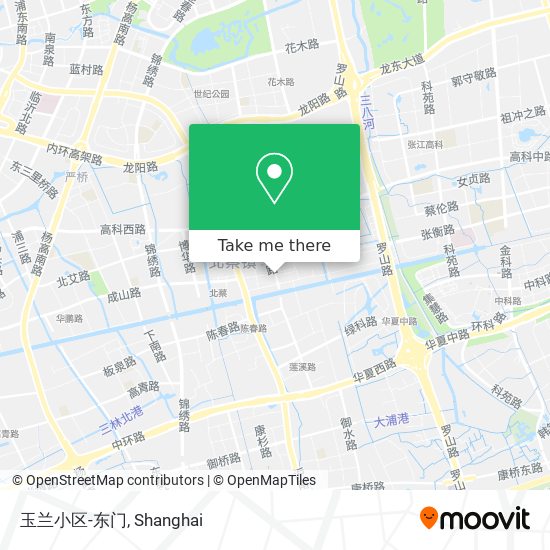 玉兰小区-东门 map