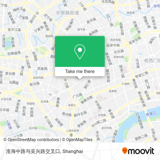 淮海中路与吴兴路交叉口 map