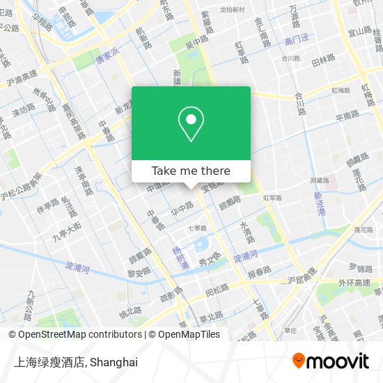 上海绿瘦酒店 map