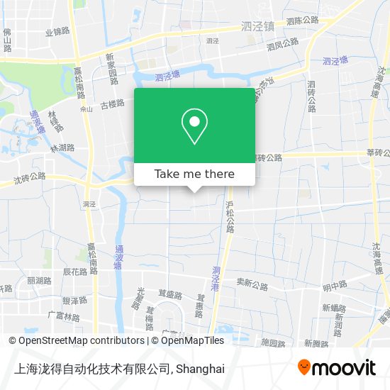 上海泷得自动化技术有限公司 map