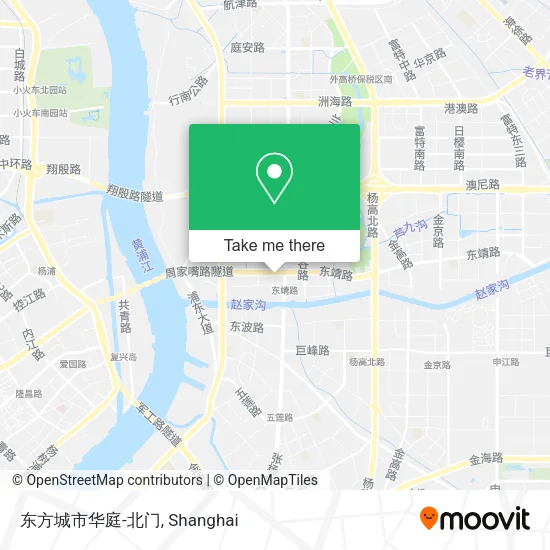 东方城市华庭-北门 map