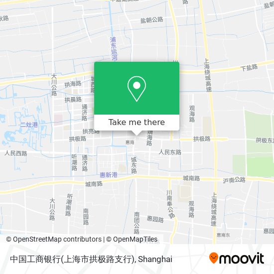 中国工商银行(上海市拱极路支行) map