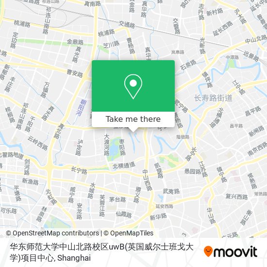 华东师范大学中山北路校区uwB(英国威尔士班戈大学)项目中心 map