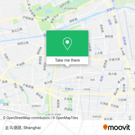 走马塘路 map