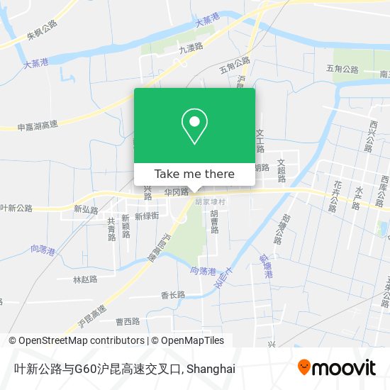叶新公路与G60沪昆高速交叉口 map