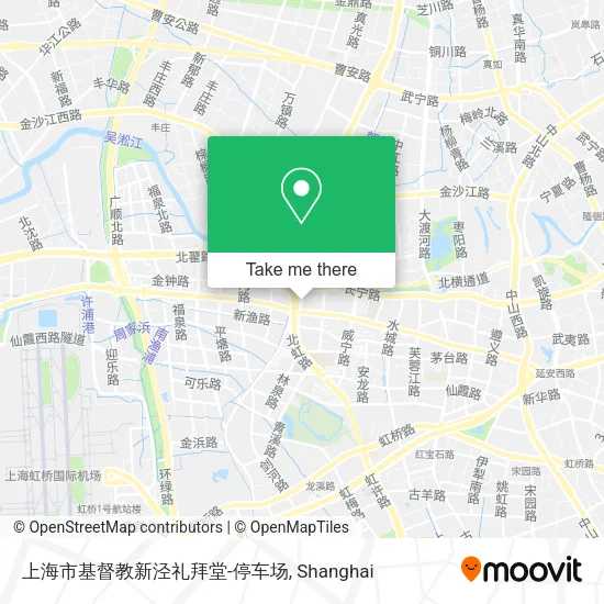 上海市基督教新泾礼拜堂-停车场 map