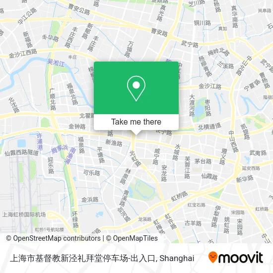 上海市基督教新泾礼拜堂停车场-出入口 map