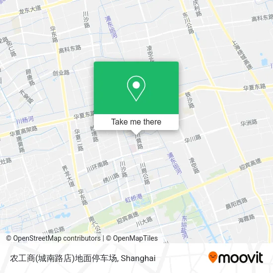 农工商(城南路店)地面停车场 map