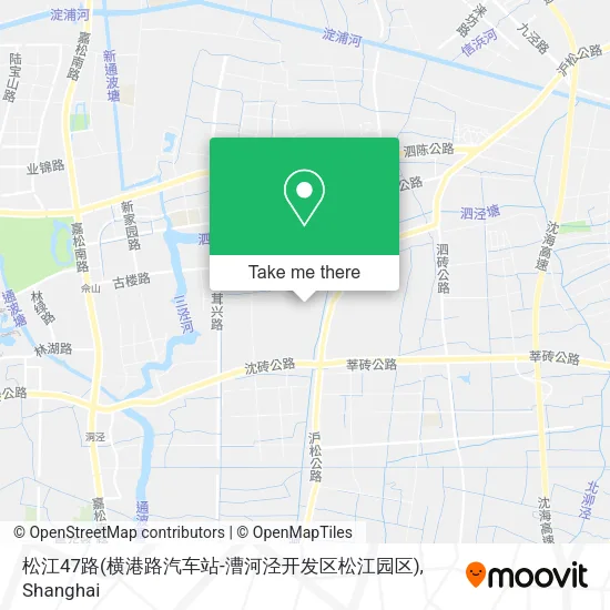 松江47路(横港路汽车站-漕河泾开发区松江园区) map
