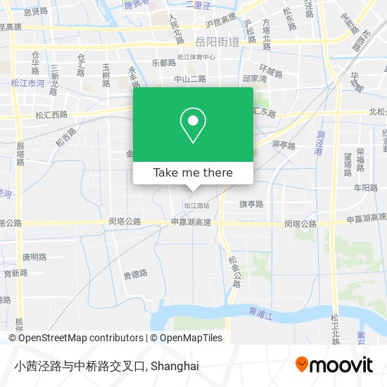 小茜泾路与中桥路交叉口 map