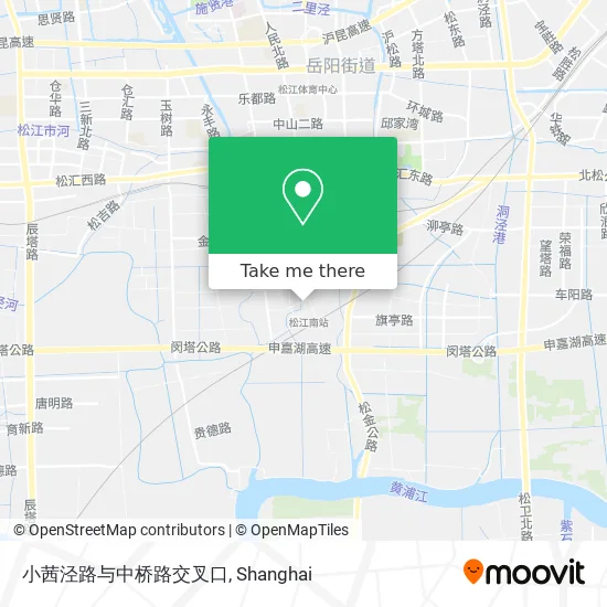 小茜泾路与中桥路交叉口 map
