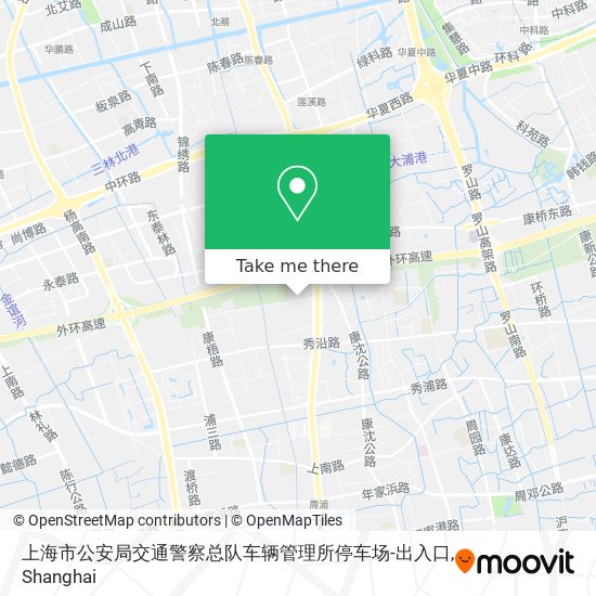 上海市公安局交通警察总队车辆管理所停车场-出入口 map